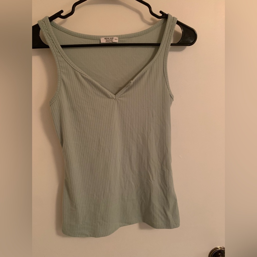 Sage green tank top